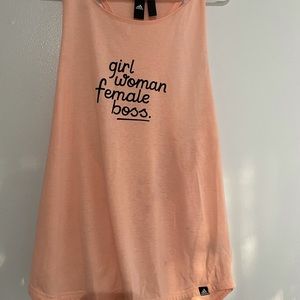 Pink worded top